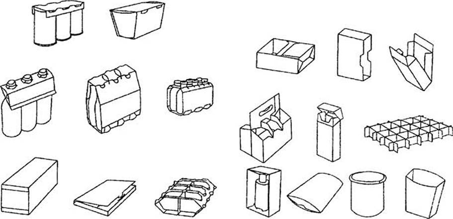 Конструкции складных коробок и ящиков